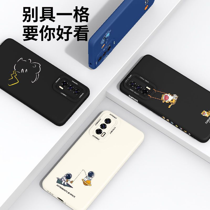 The Maoyan iQOOZ5 phone case is dirt-resistant, the Z5x silicone soft case is shockproof, the new U3x cartoon creative U1 is all trendy Specification image