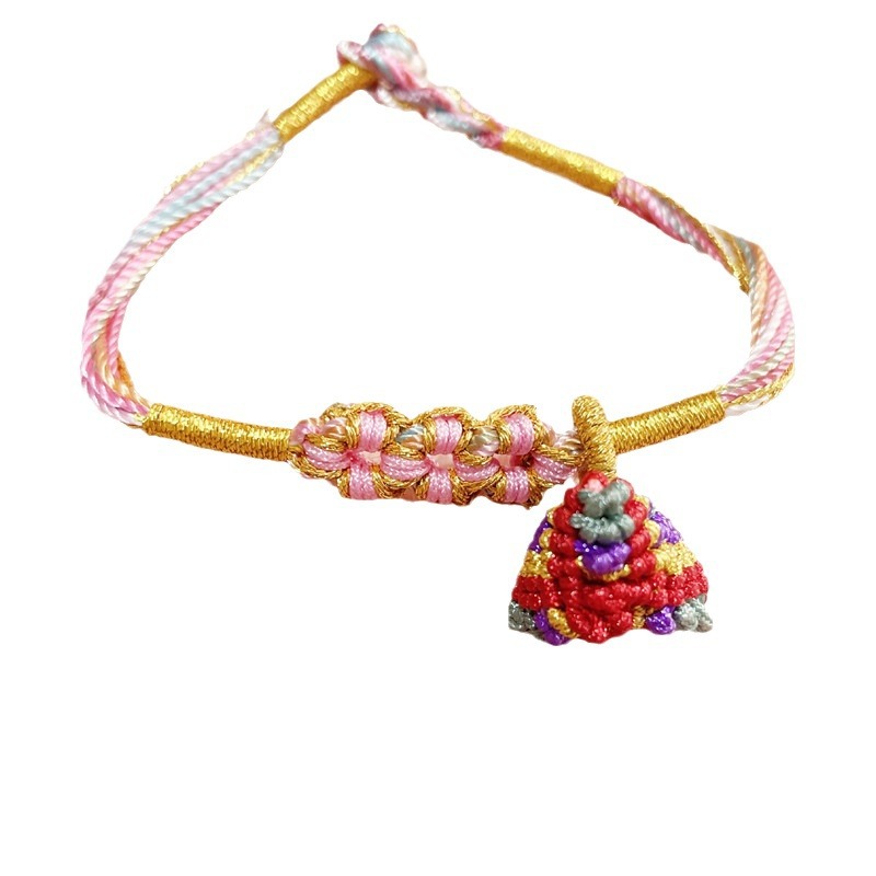 Live supply of new Dragon Boat Festival colorful rope long life strand children's bracelet peach blossom hand rope zongzi men and women adults Item Picture