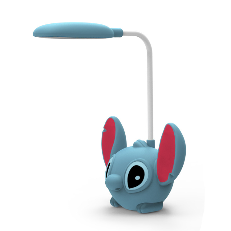 Cross-border cartoon Stitch USB charging led desk lamp, student eye-protecting desk lamp, bedside hamburger night light strip, pencil sharpener Item Picture