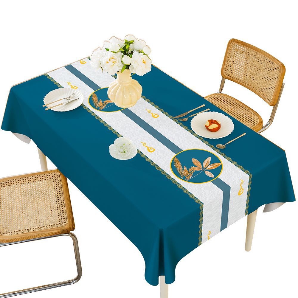 Pin Yu Home Furnishing offers modern, simple, fashionable, light luxury and high-end home tablecloths, pvc waterproof and oil-resistant, ins style rectangular coffee table and tablecloth wholesale Item Picture