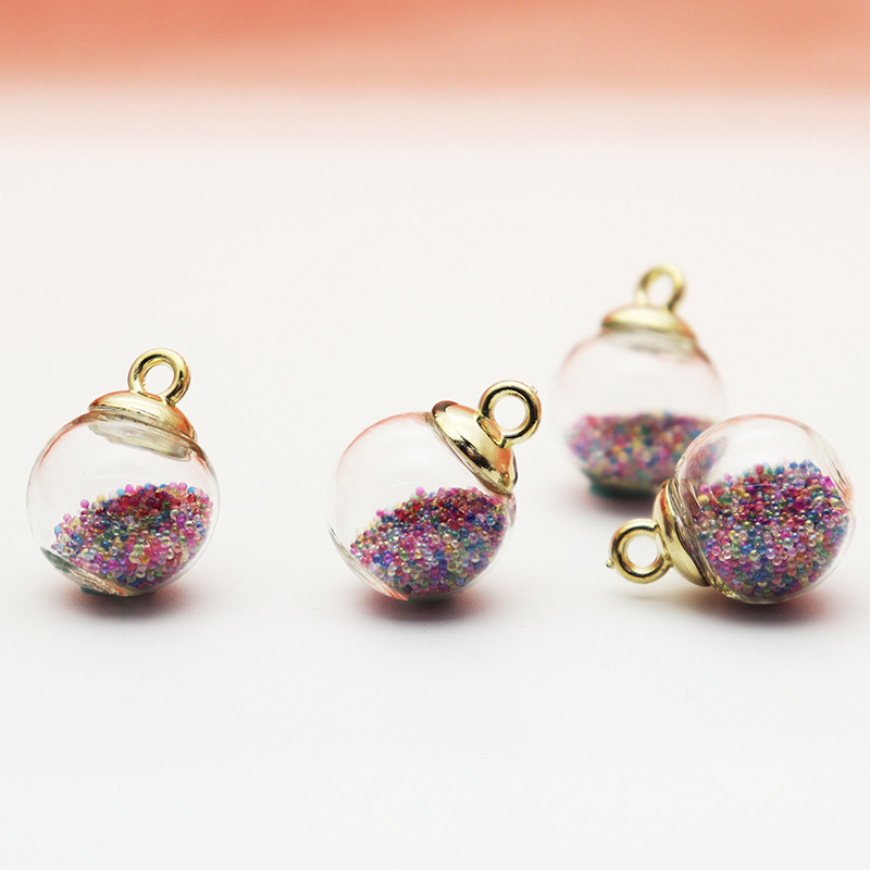 Iins windblown sand transparent glass ball pendant, headband, bracelet, necklace, keychain, DIY accessories Application Scenario