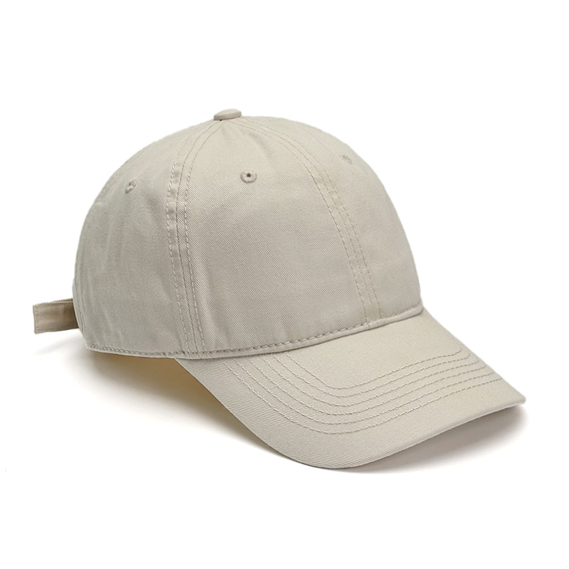 Wholesale and customization of cross-border pure cotton thickened and enlarged baseball caps for men and women, with soft top, curved brim and smooth plate. 1 Item Picture