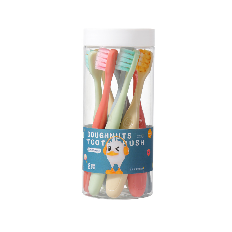 Raoyi Children's Soft Bristle Toothbrush 8 Barrels Care Gingival Cleaning Teeth Super Fine Soft Bristle Toothbrush Manufacturers Wholesale Item Picture