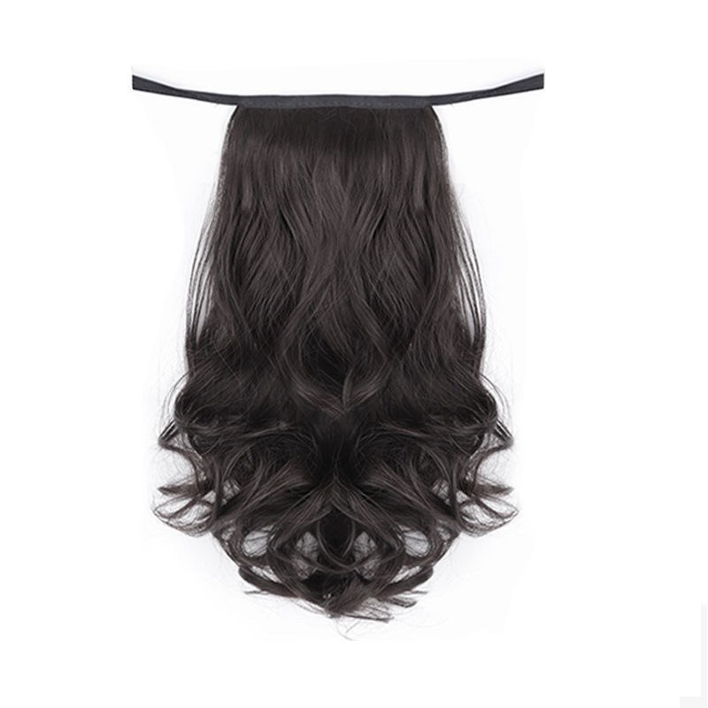 A female wig with a tied pear blossom ponytail that simulates the style of hair. It can be styled in high or low ponytails, light and without a sense of heaviness Item Picture
