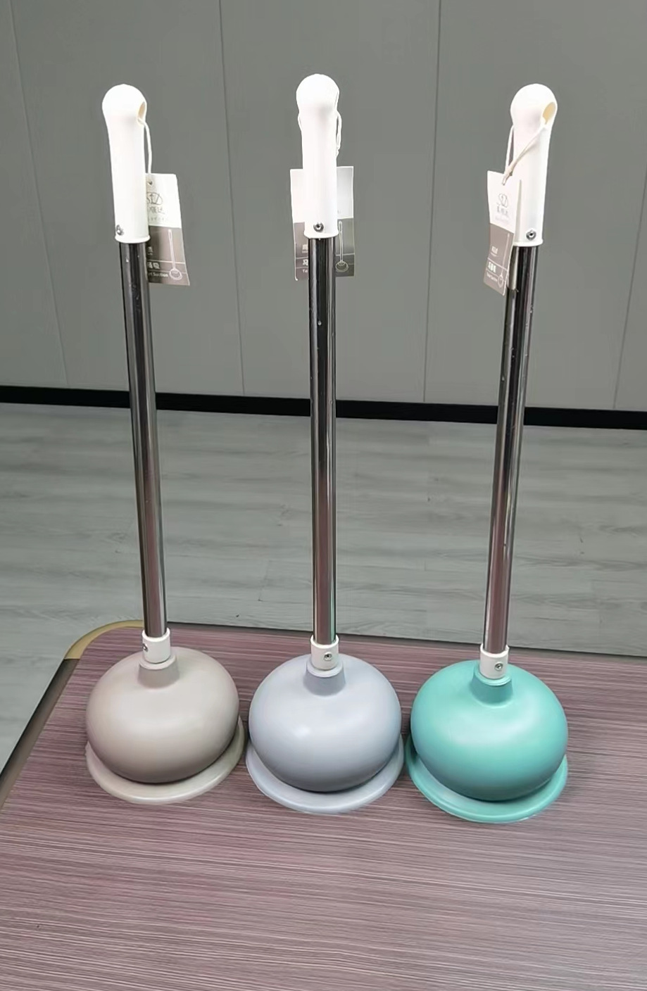 Enhanced type leather suction high-grade stainless steel strong suction pipe dredge stainless steel rod toilet suction Specification drawing
