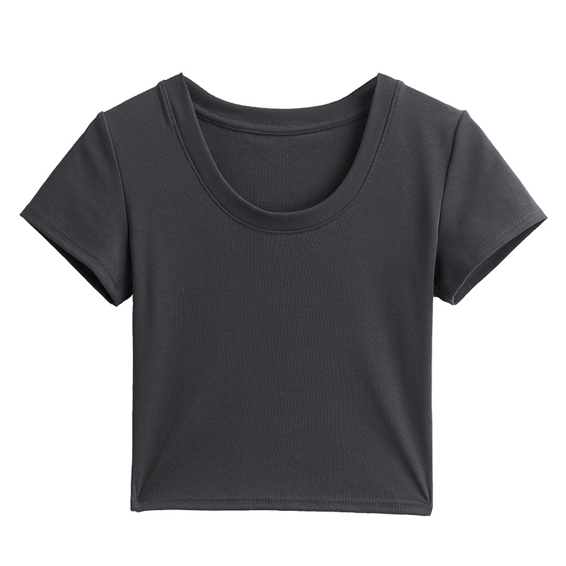 短袖/衣服/T恤/女装/衣服短袖白底实物图