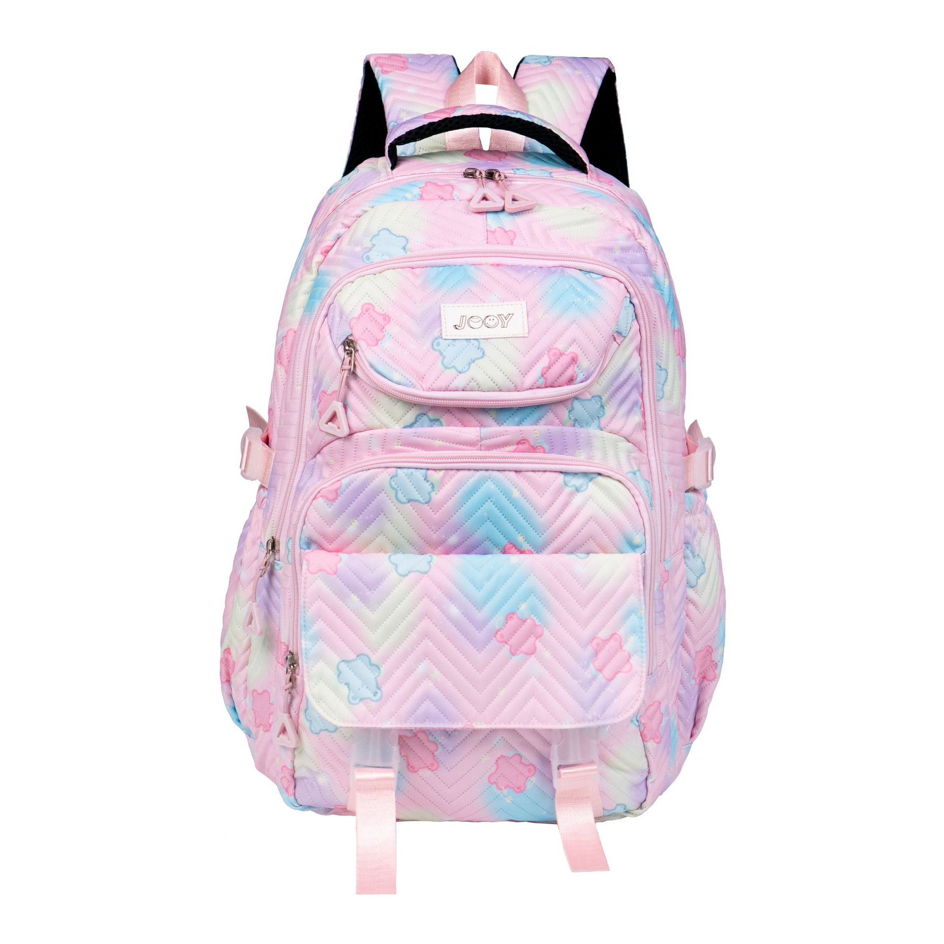 Ultrasonic Printed High School Student Middle School Student Backpack Male College Student Casual Backpack Female Large Capacity Backpack Item Picture