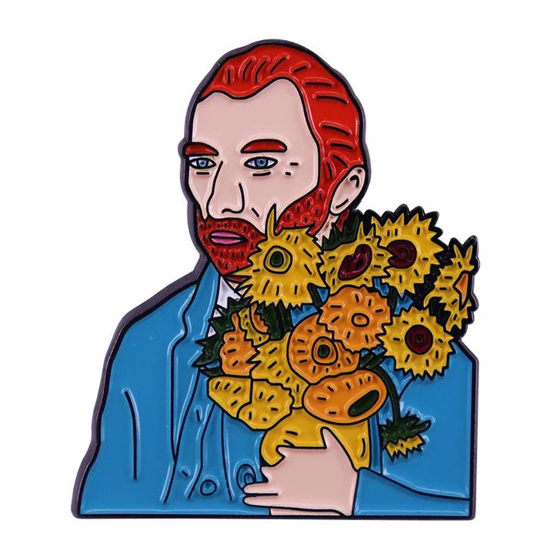 Customized commemorative metal badges for the cartoon baking paint conference, school emblems, enamel brooches, badges and badges Item Picture