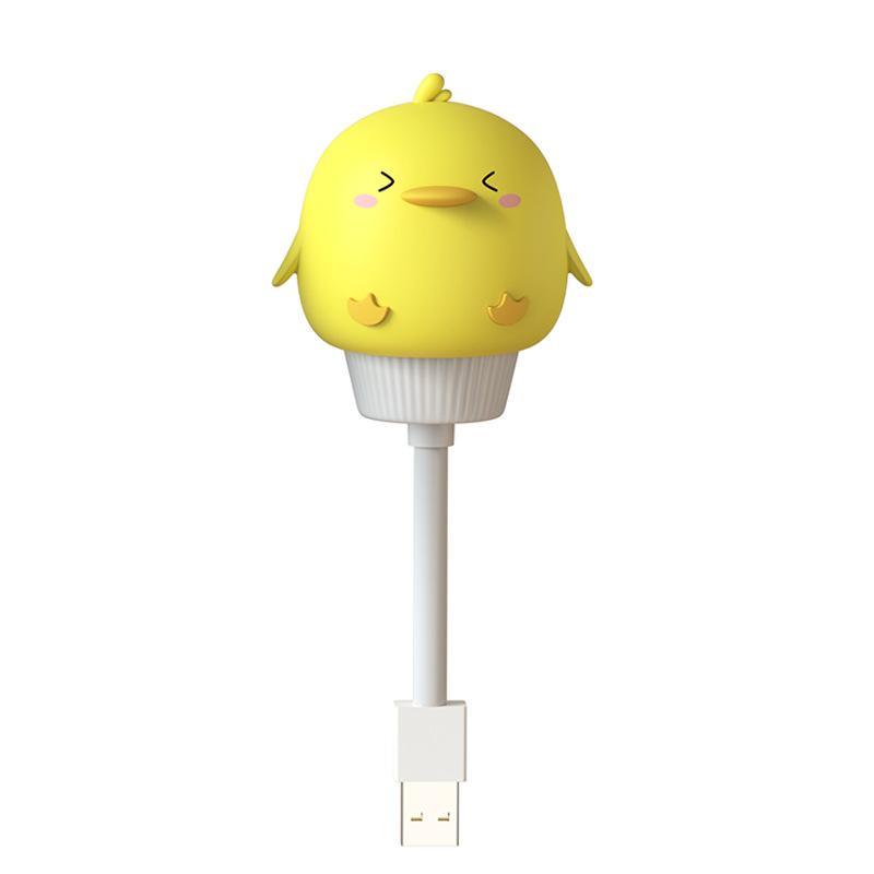 鸭子奶猫卡通小夜灯/USB插电遥控夜灯/儿童卧室迷你氛围灯产品图