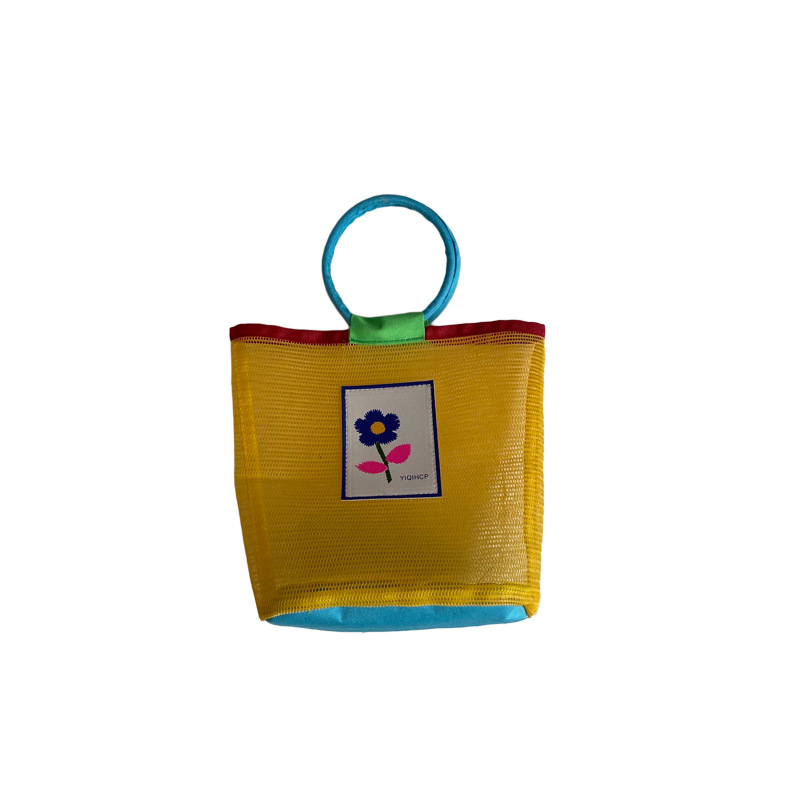 Children's 2025 Spring/Summer new handbag, a versatile two-color shopping bag for girls, a cute baby, a trendy bag for beach outings Item Picture