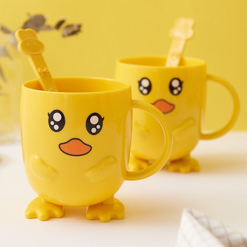 Cartoon plastic cups, children and students, Korean version cute washbasin cups, toothbrush cups, thickened anti-drop mouthwash cups, tooth cups and toothpicks Application Scenario