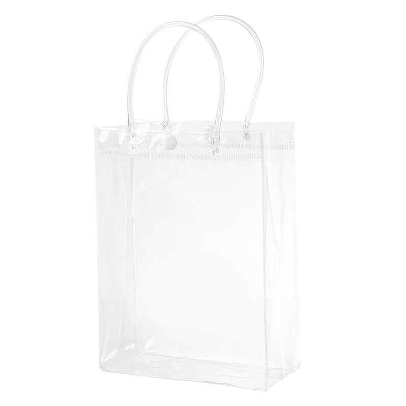 Transparent handbag, PVC gift bag, thickened hand-held plastic small bag, waterproof internet-famous souvenir packaging bag Item Picture