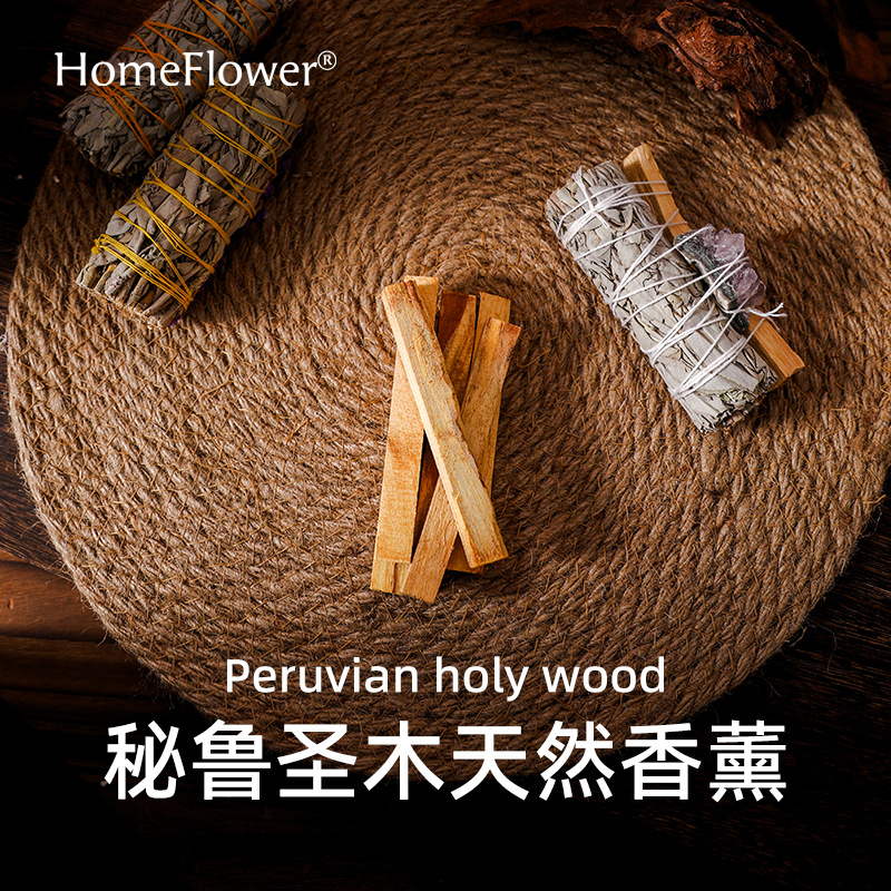 Wholesale Peruvian Holy Wood Log Strip Natural Aromatherapy Space Magnetic Field Meditation Spiritual Fragrance Palo Santo details Picture