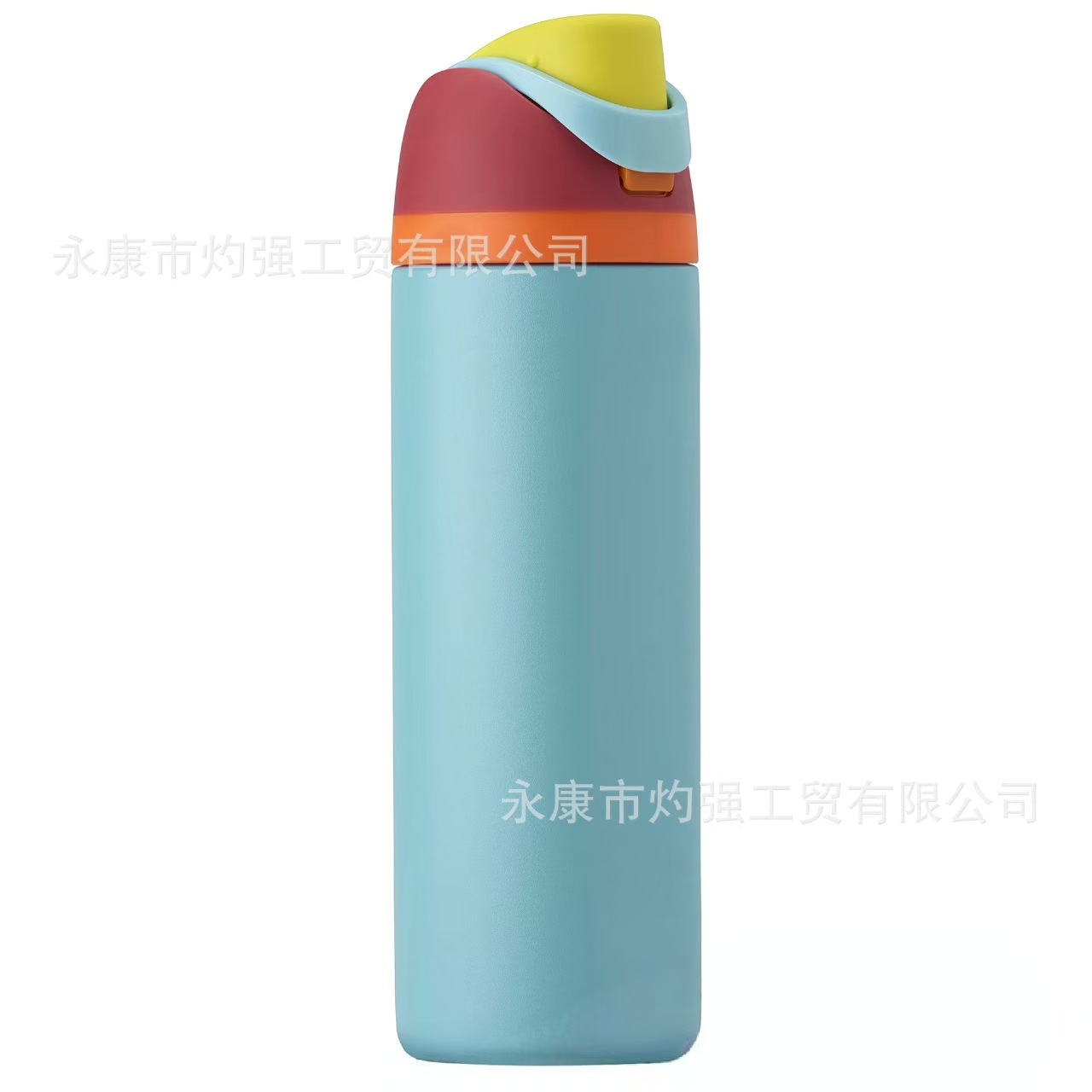 Owala-style stainless steel insulated cup, outdoor sports water bottle, portable handle, bouncy lid, large-capacity fruit cup Application Scenario