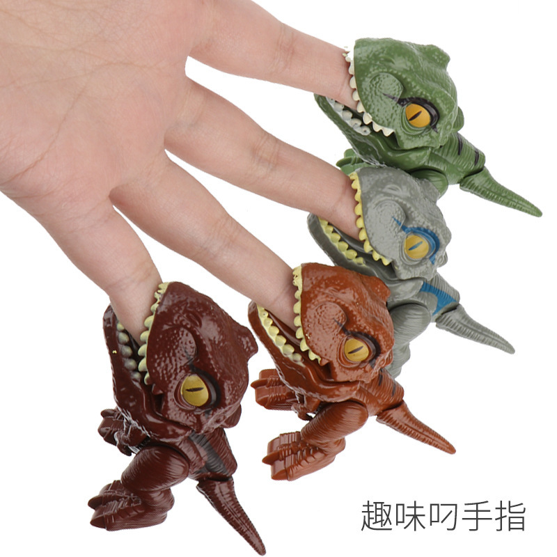 咬手指恐龙/仿真恐龙模型/恐龙蛋产品图