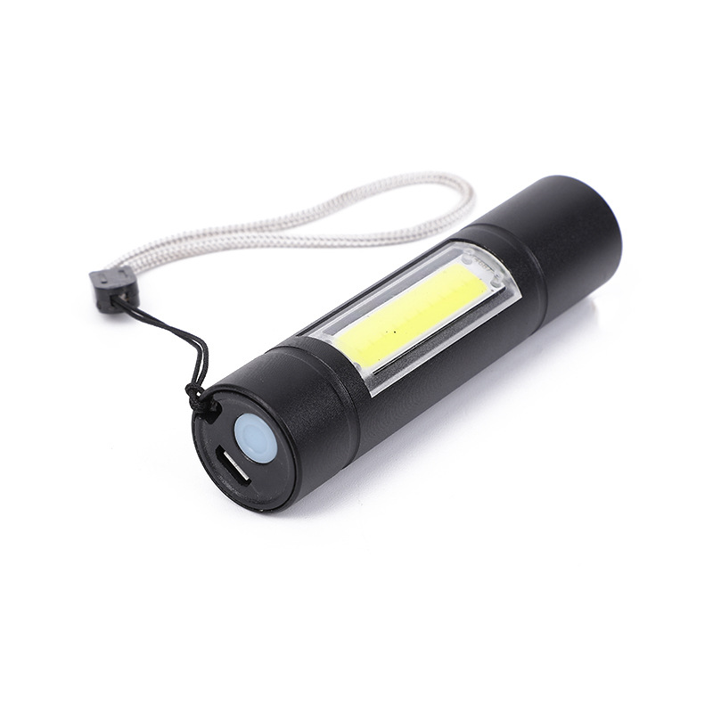 充电手电工作灯LED户外照明内置强光电筒便携手电筒
