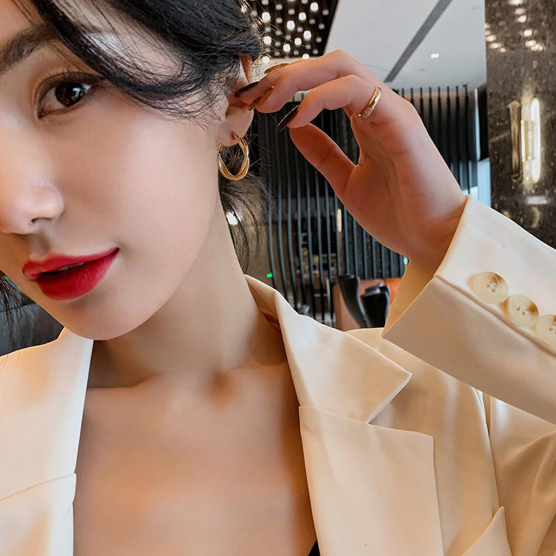 饰品/耳饰/耳环/烧焊锆石耳环/无骨耳环细节图