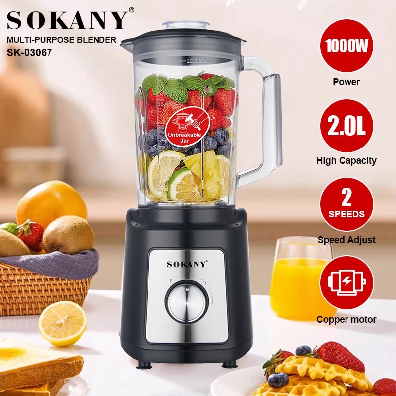 Export SOKANY03067 juicer, home 2-in-1 bean grinder, ice crusher, Blender