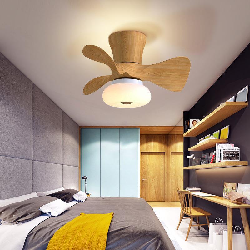 Smart Nordic ceiling-mounted fan lamp, small ceiling fan for dining room and bedroom, variable-frequency fan for boys and girls, children's room with electric fan chandelier Application Scenario