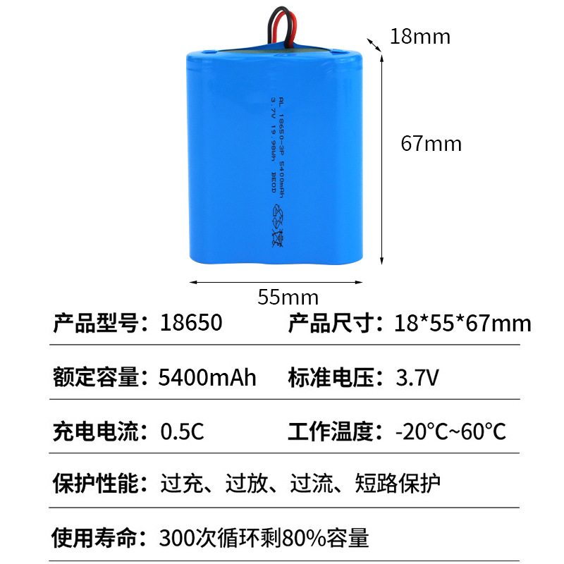 18650 lithium battery pack with protection board terminal, large-capacity energy storage, toy Bluetooth speaker, outdoor lighting battery Application Scenario