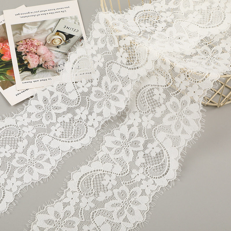Exquisite lace, elastic double-sided lace, wedding dress, lace accessories, factory in stock details Picture