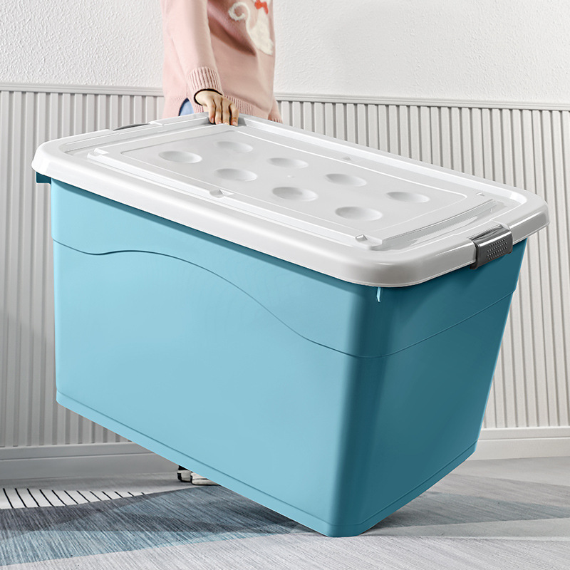 Plastic transparent children's toy storage boxes, clothes storage boxes, organizing boxes, storage boxes, plastic boxes wholesale Specification image