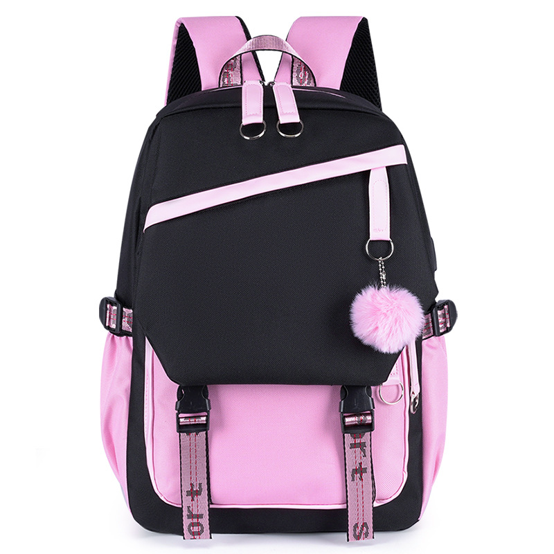 Classic style casual and fashionable hand-held shoulder accessory Korean-style pendant pattern backpack details Picture