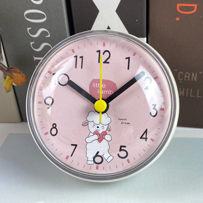 Simple mini suction cup wall clock Specification image