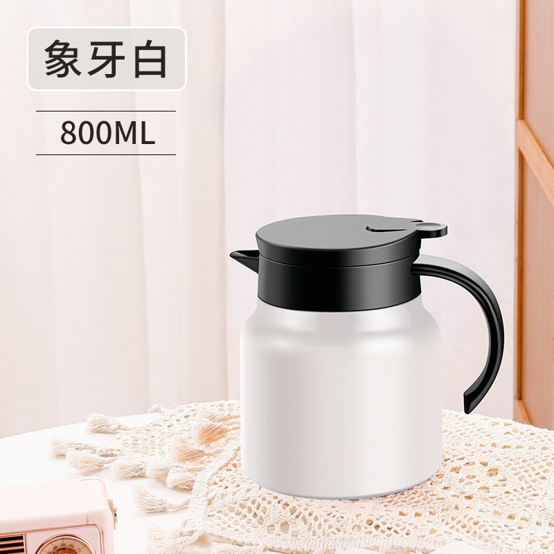 Wholesale of 316 stainless steel insulated stewed teapot for home and office use, smart stewed teapot, portable hand-held coffee kettle Specification image