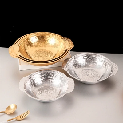 Stainless Steel Dry Ear Pot Sukiki Pot Hotel Abalone Plate Mixed Noodles Plate Spicy Fragrant Pot Plate Crayfish Plate