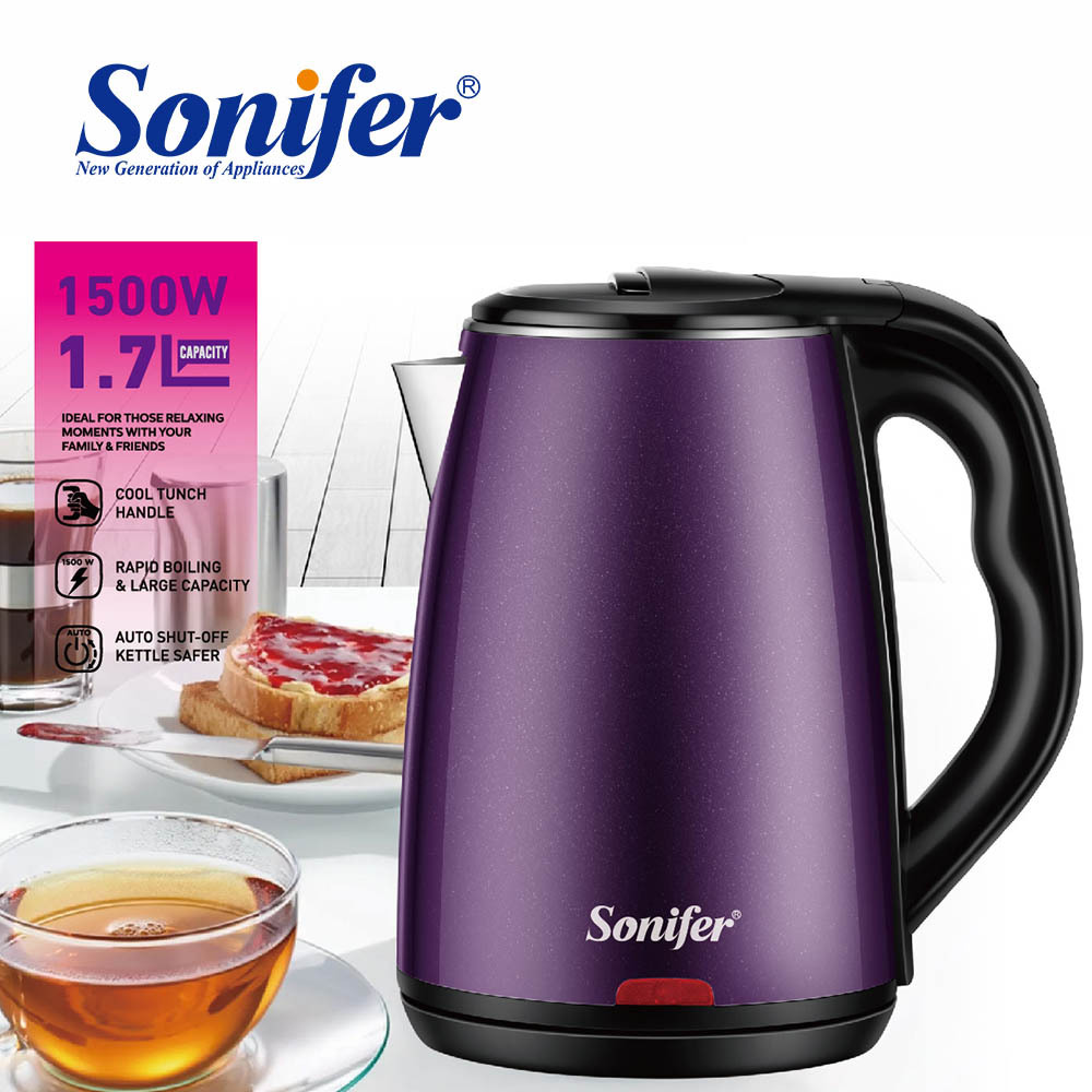 Sonifer Cross-border European Standard Household 1.7L electric kettle SF-2102 Specification image