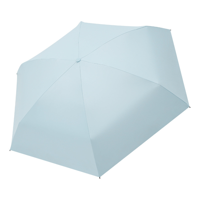 ins Mini five-fold compact portable capsule umbrella, folding umbrella, girls' sun protection umbrella, UV protection Item Picture