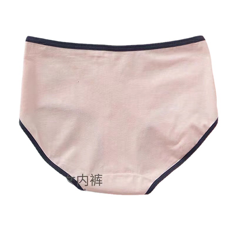 Girls in the middle waist underwear female cotton antibacterial embroidery middle school sweet Japanese department triangle shorts manufacturers wholesale Item Picture