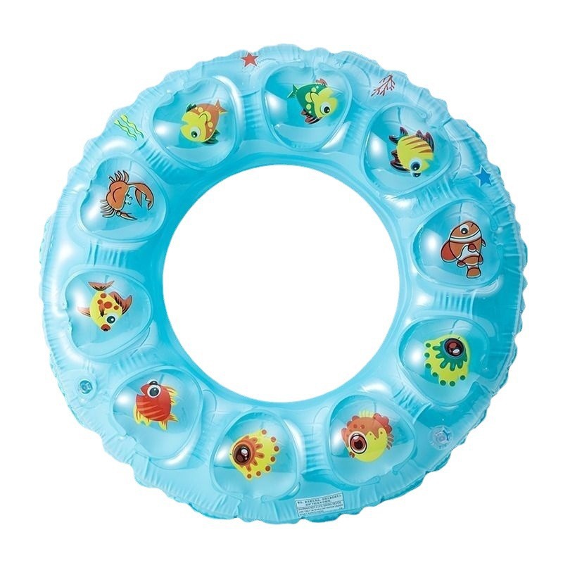 Children's swimming rings, boys' and girls' armpit anti-rollover, children's beginner float rings, inflatable life buoys, swimming pools Application Scenario