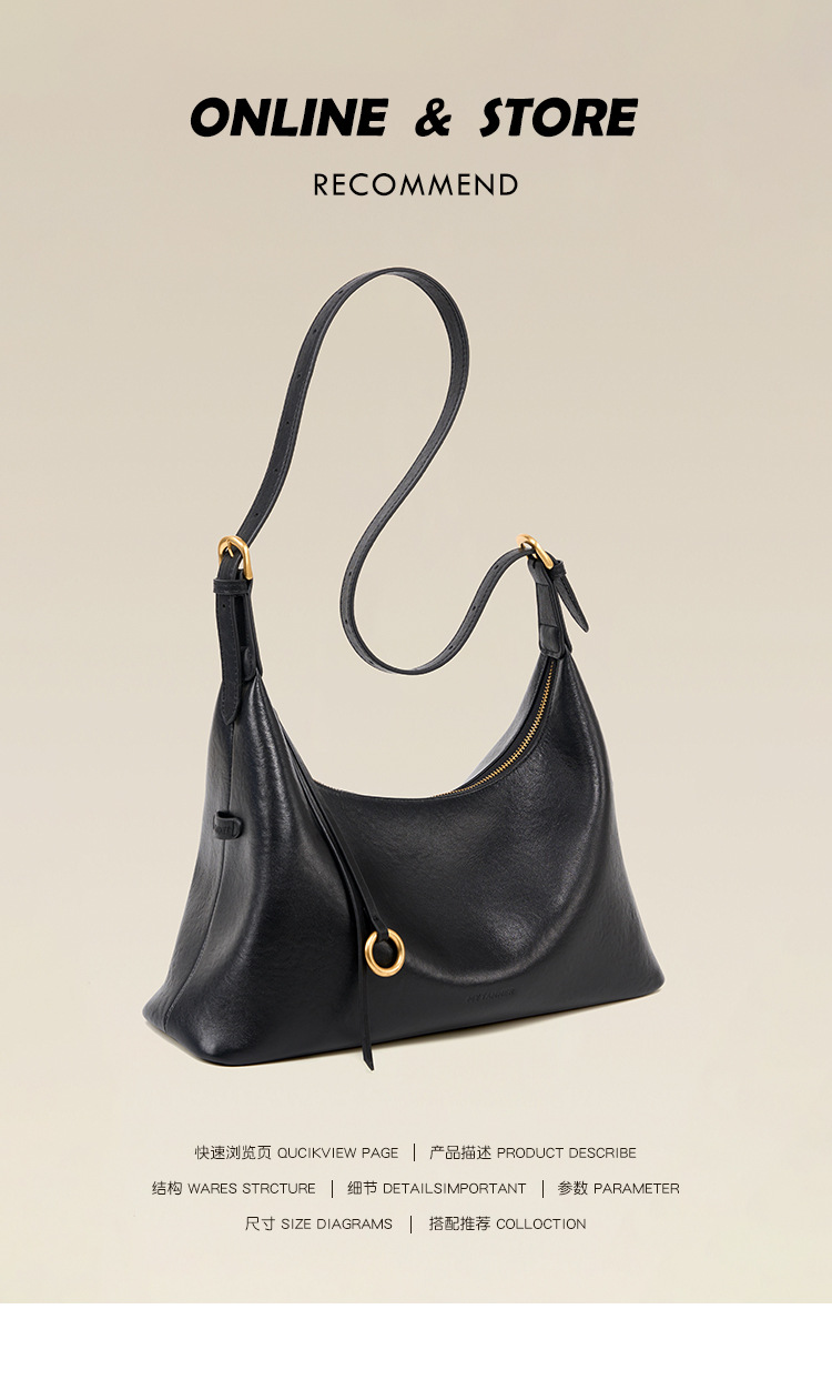 托特包腋下包包斜挎包女真皮大容量通勤旅游休闲简约包包韩国小众详情3