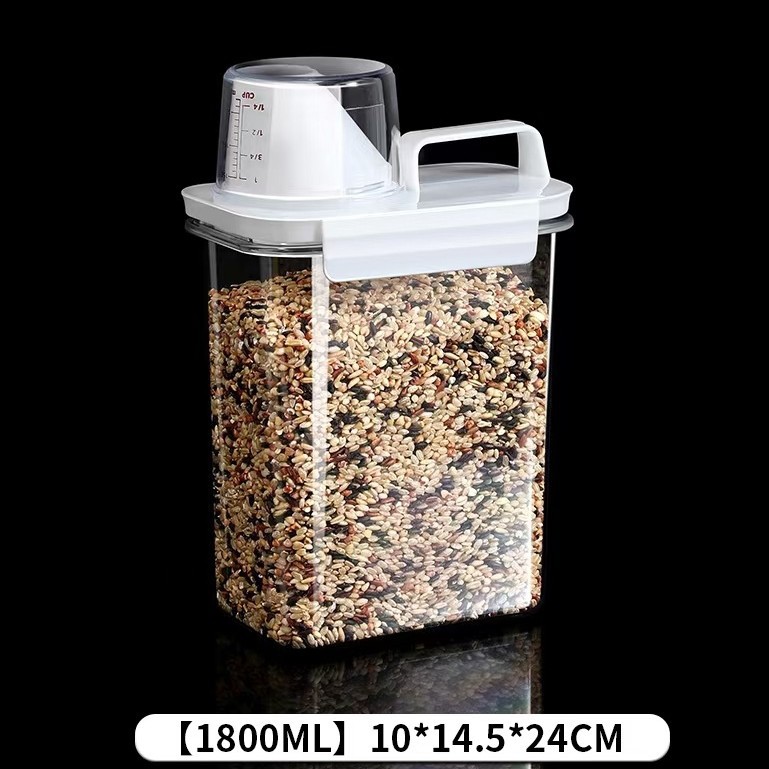 A variety of styles and capacities of household rice buckets, large-capacity wholesale, insect-proof and moisture-proof sealed tanks, storage boxes, grains, beans, five Specification drawing