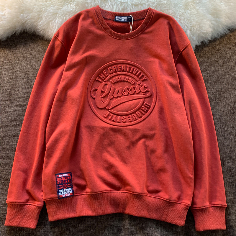 3d concave and convex printed medium-length casual top Specification image