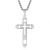 Stainless steel cross men's necklace, a cross-border best-selling accessory with a high-end and light luxury style. Titanium steel non-fading accessory chain Item Picture