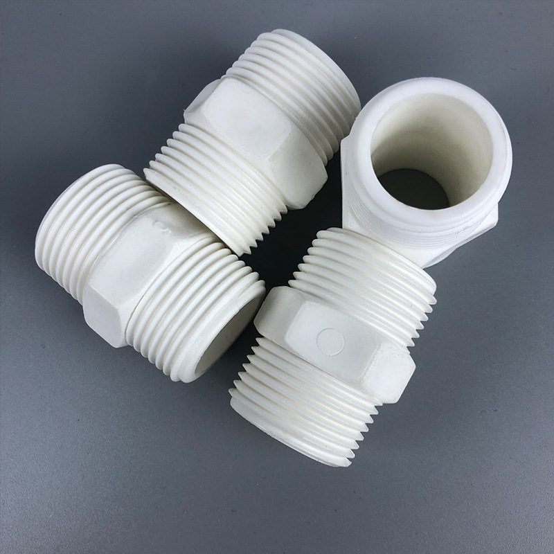 净水器快速接头配件1寸食品级塑料对丝接头一寸塑料管件Water purifier connector