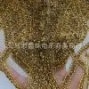 Heavy industry long luxury hand-stitched beaded luxury wedding dress and evening gown glass rhinestone cut pieces clothing accessories Application Scenario