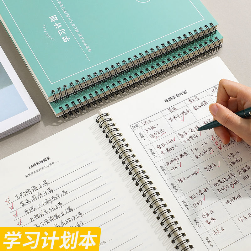 Study Plan Book B5 student Ins-style learning notebook time management self-discipline check-in learning book Specification image