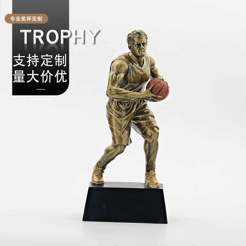 万源欣 篮球比赛物树脂工艺品摆件 跨境直供厂家支持定制可印Logo详情图2