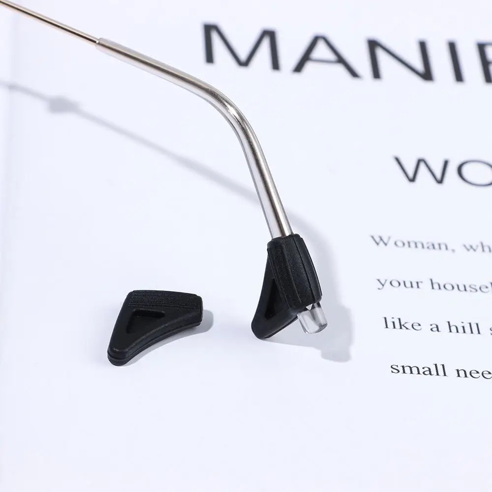 Triangular silicone anti-slip ear tips, spectacle frames, fixed ear hooks, ear clips, anti-drop, small contact lens ear tips wholesale Item Picture