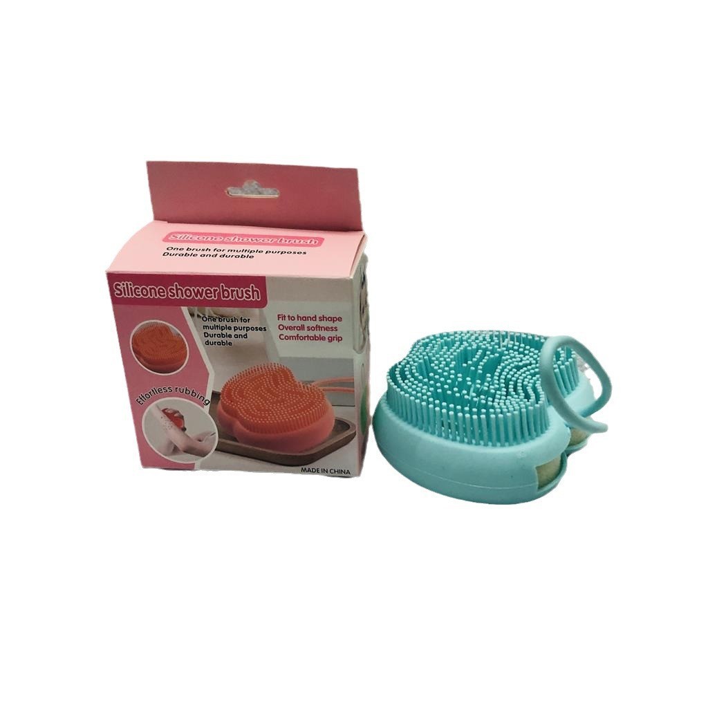 Massage Rub Back Bath Brush Apple Shape Scrub Brush With Spongy Brush Live Source Rs-300226 Item Picture