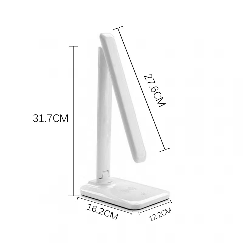 New LED desk lamp, wireless charging desk lamp for smart phones, multi-functional folding office reading, eye-protecting and learning lamp details Picture
