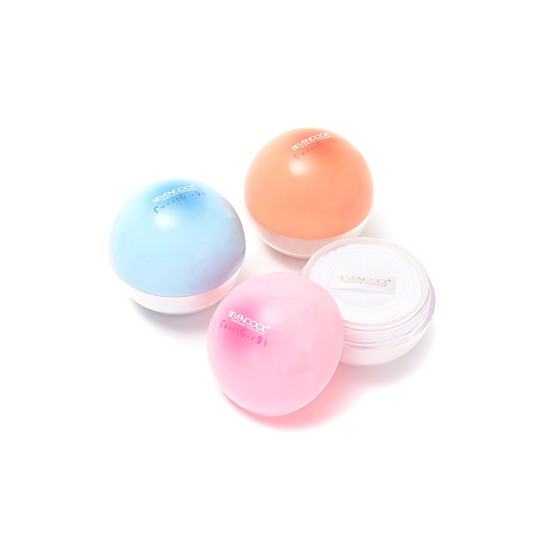 SEVENCOOL Refreshing Soft Honey Setting Loose Powder, long-lasting natural color, Light and transparent Loose Powder, Air Honey Powder customized details Picture