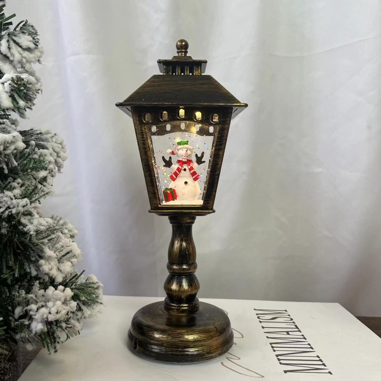 Christmas Decorations Luminous Lamps With Music Snow Lights Christmas Gifts Cross Border Decorated Christmas Lights details Picture
