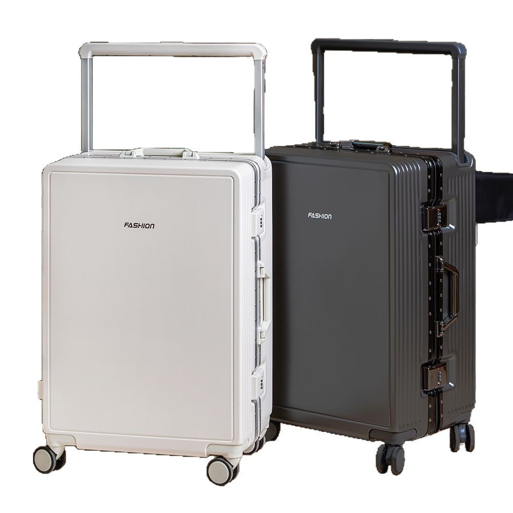 Wide handle suitcase, red wedding password case, male and female student travel luggage, swivel wheel suitcase, handle case Item Picture