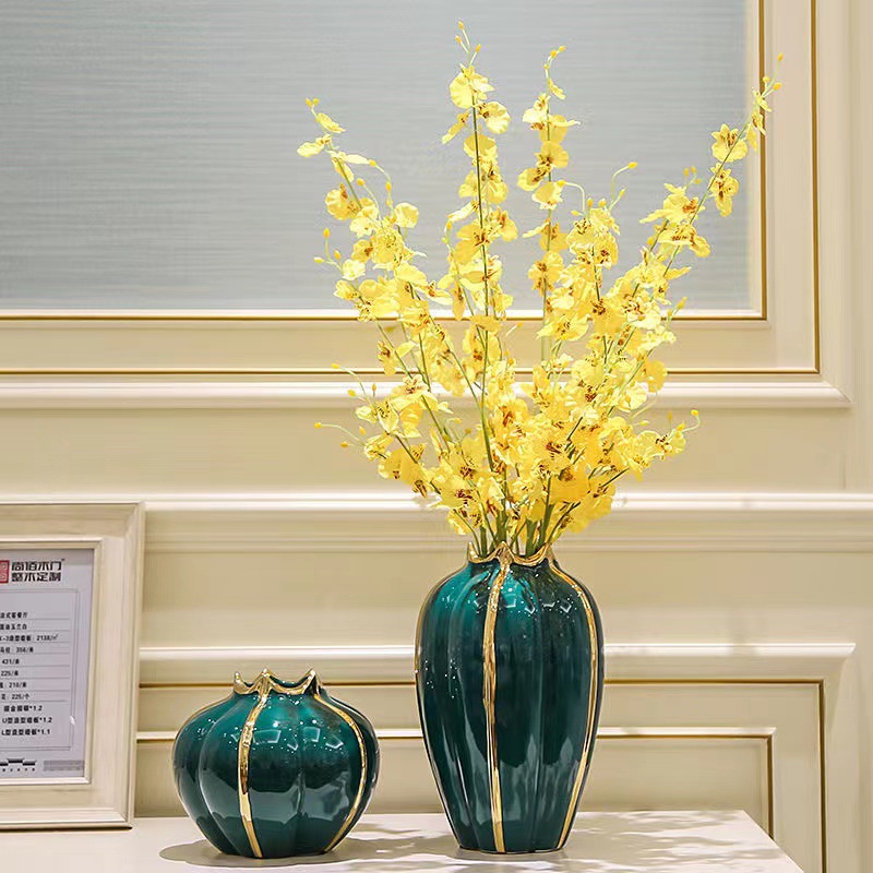 Light luxury new Chinese new ceramic vase decoration living room creative entrance TV cabinet table Nordic style decoration General jar General bottle decoration Application Scenario