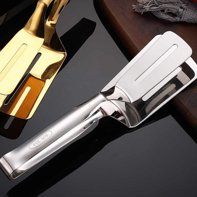 304 stainless steel fish frying scald holder, hotel frying spatula, steak holder, multi-functional pancake holder, kitchen food holder Specification image